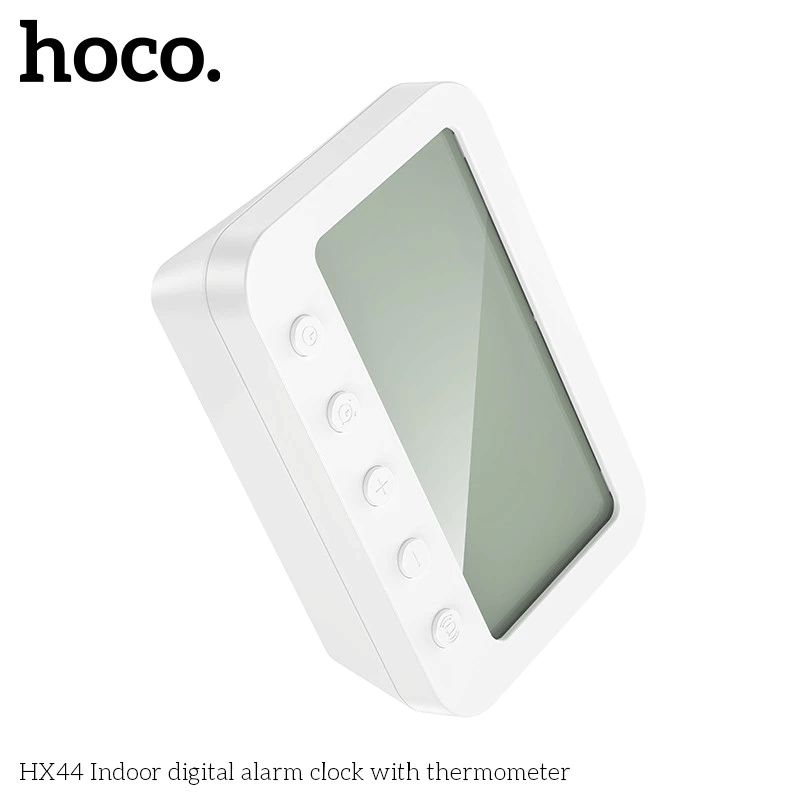 นาฬิกาตั้งโต๊ะ HOCO HX44 พร้อมเทอร์โมมิเตอร์ ตั้งปลุก 4 เวลา แสดงอุณหภูมิ วันที่ วันในสัปดาห์